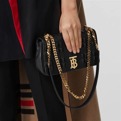 burberry black bag with chain|authentic burberry bag price.